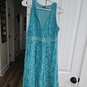 Athleta Medium Tall Teal Sleeveless Dress